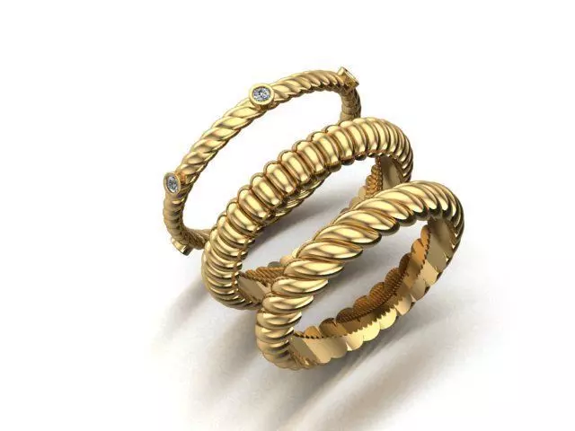 minimal rings 3D print model_0