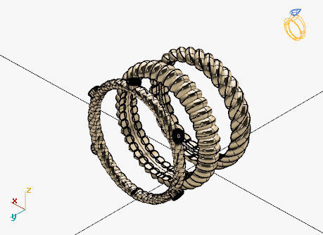 minimal rings 3D print model_6