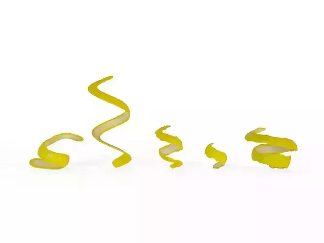 Lemon Peel Group 3D model