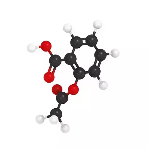 Aspirin Molecule 3D model