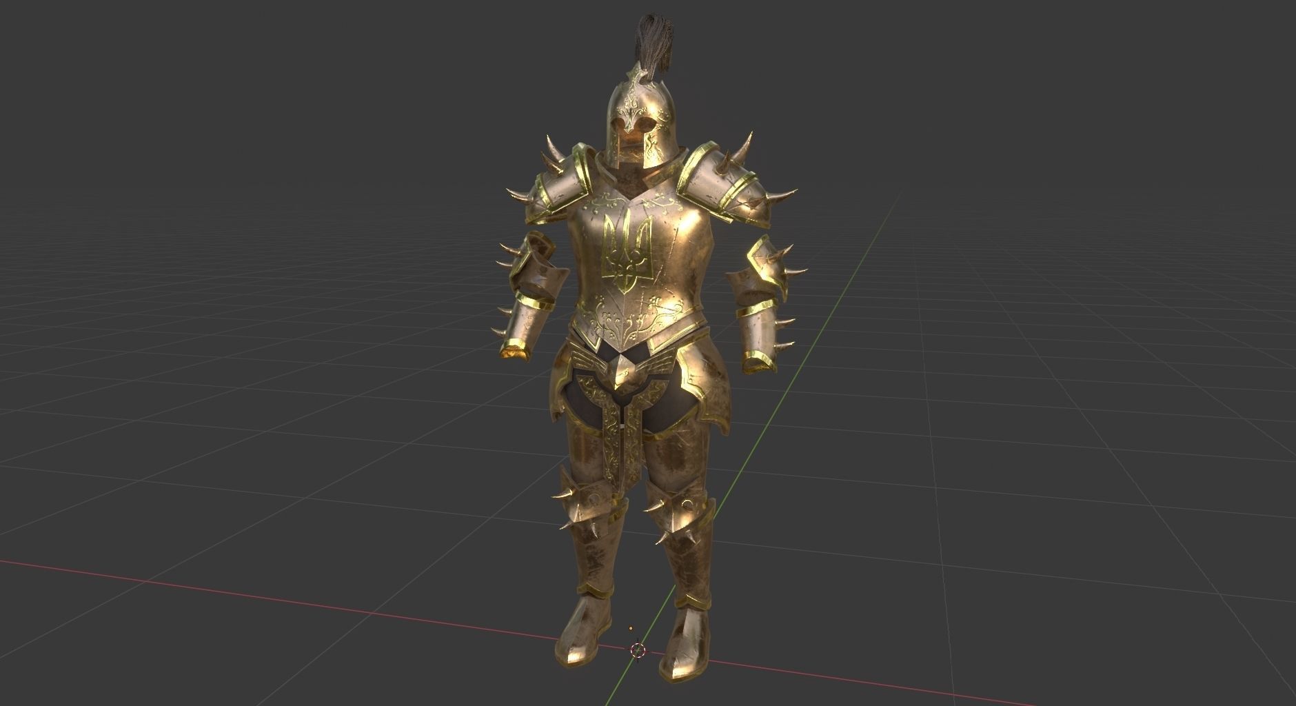 Knight Warrior Character With Modular Armor Parts Unreal Engine Low-poly 3D model_20