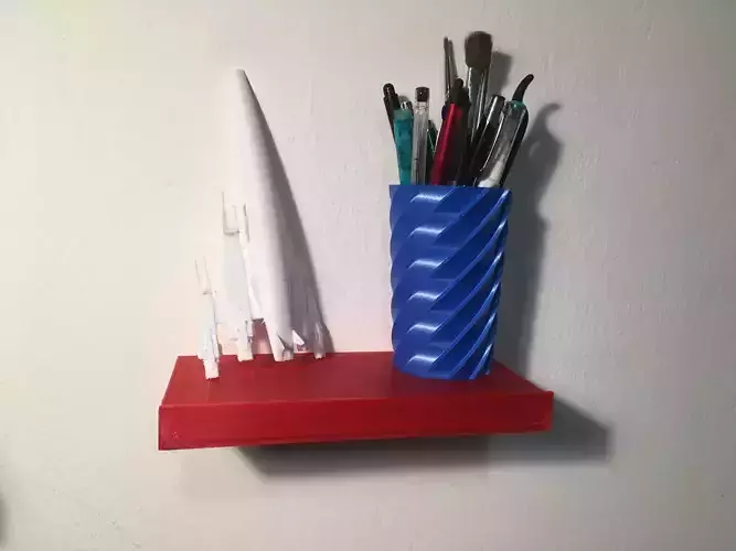 shelf with secret drawer