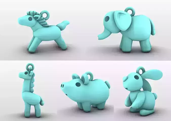 Charm Pendant - Adorable Little Animal Collection 1