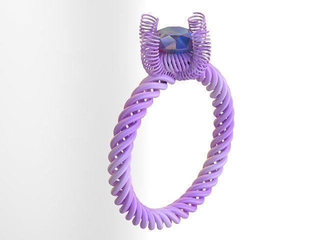 Purple Ring Model 3D Low-poly 3D model