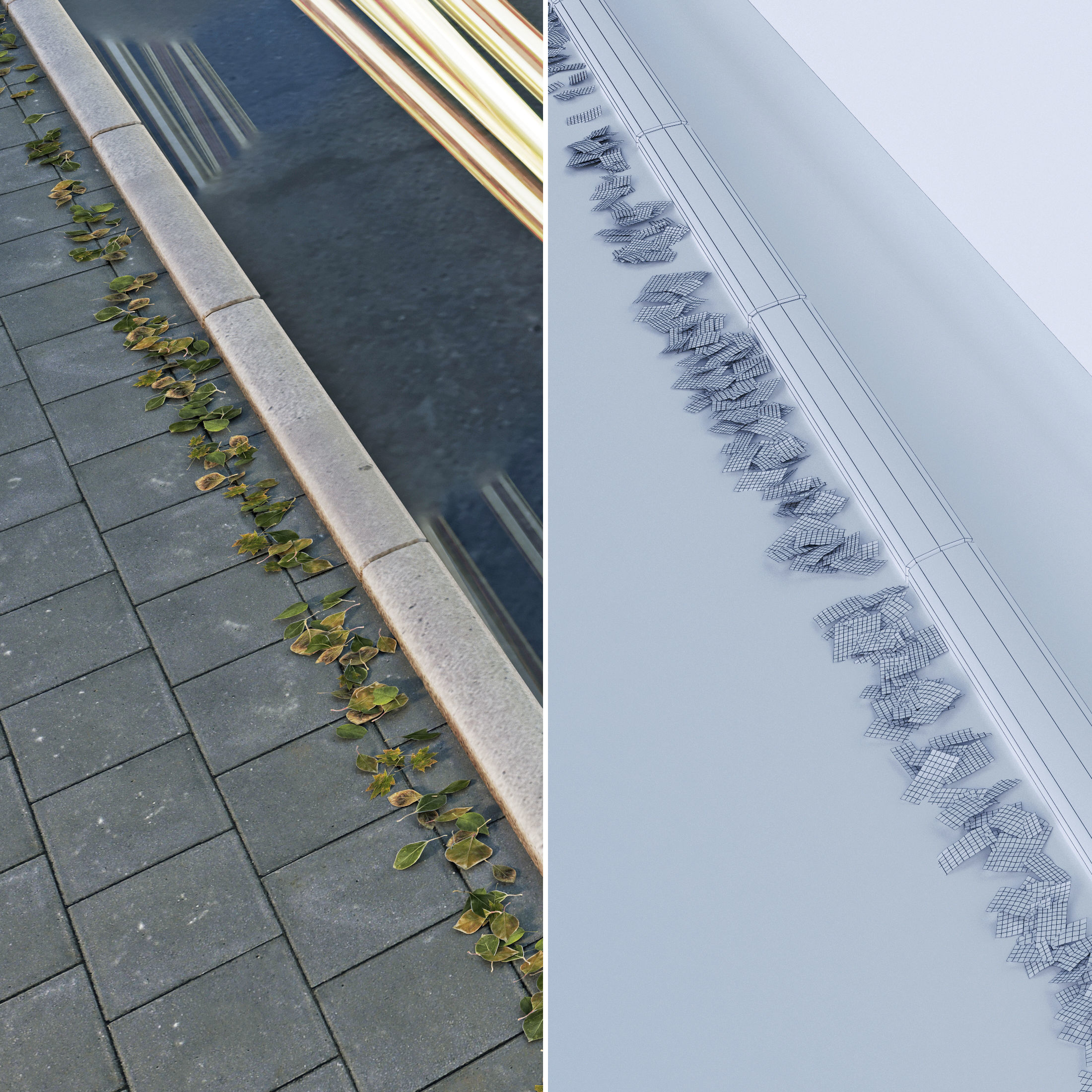 Office building Day Night 3D model_7