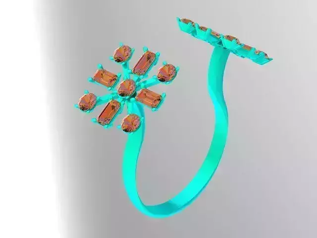 flower ring 3d model
