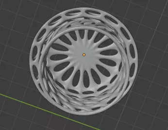 Mushroom basket with holes in it 3D print model