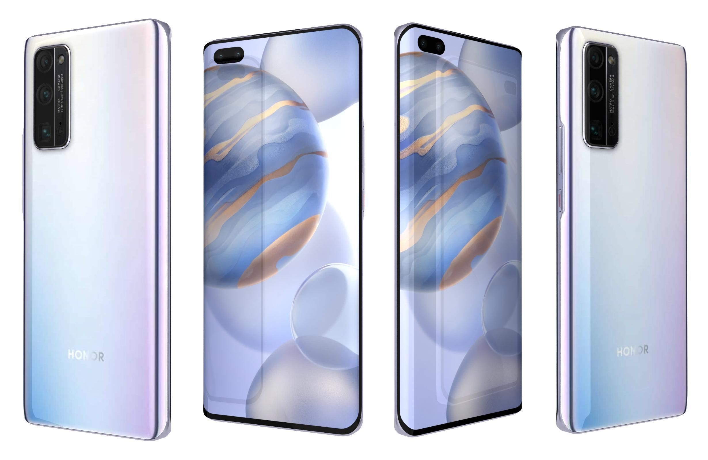 Honor 30 Plus All Colors 3D model_11