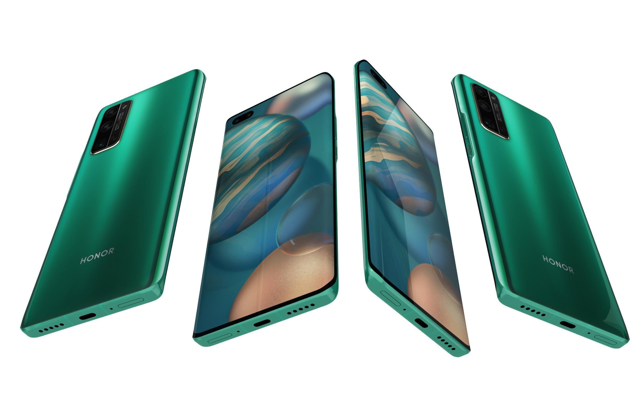 Honor 30 Plus All Colors 3D model_16