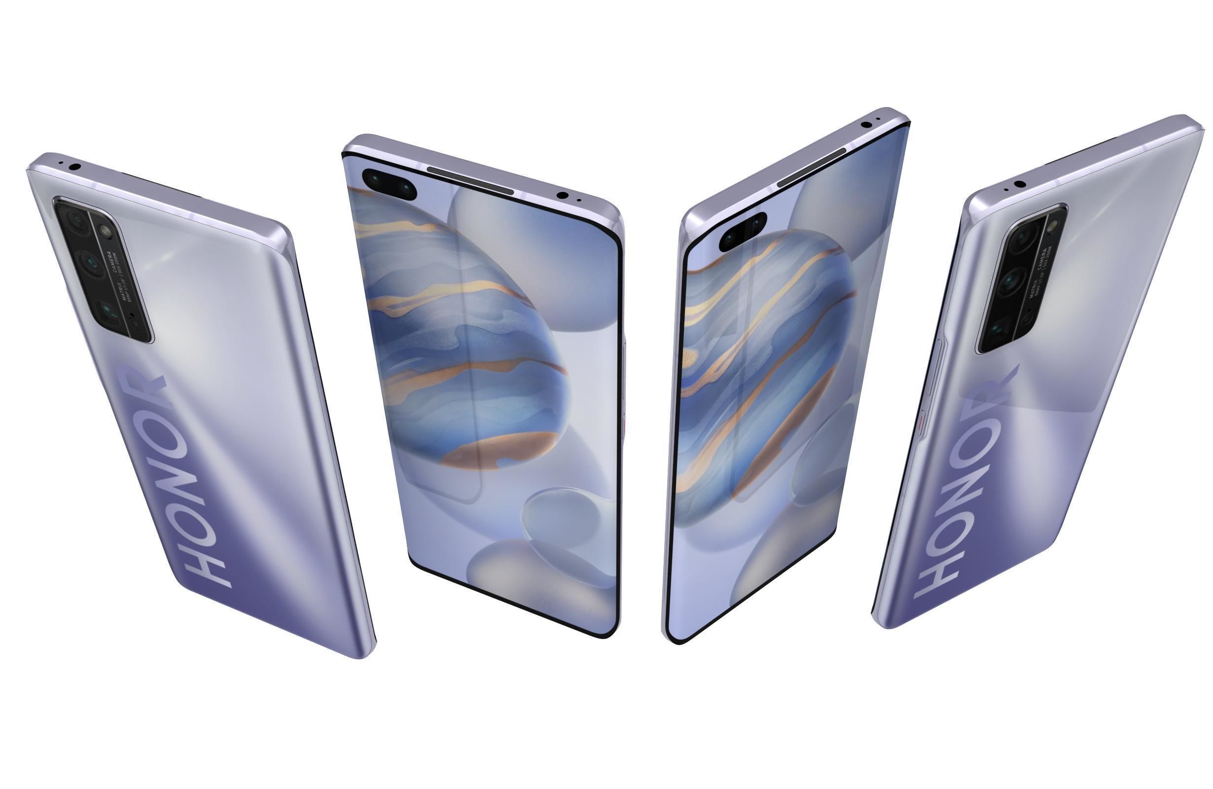 Honor 30 Plus All Colors 3D model_27