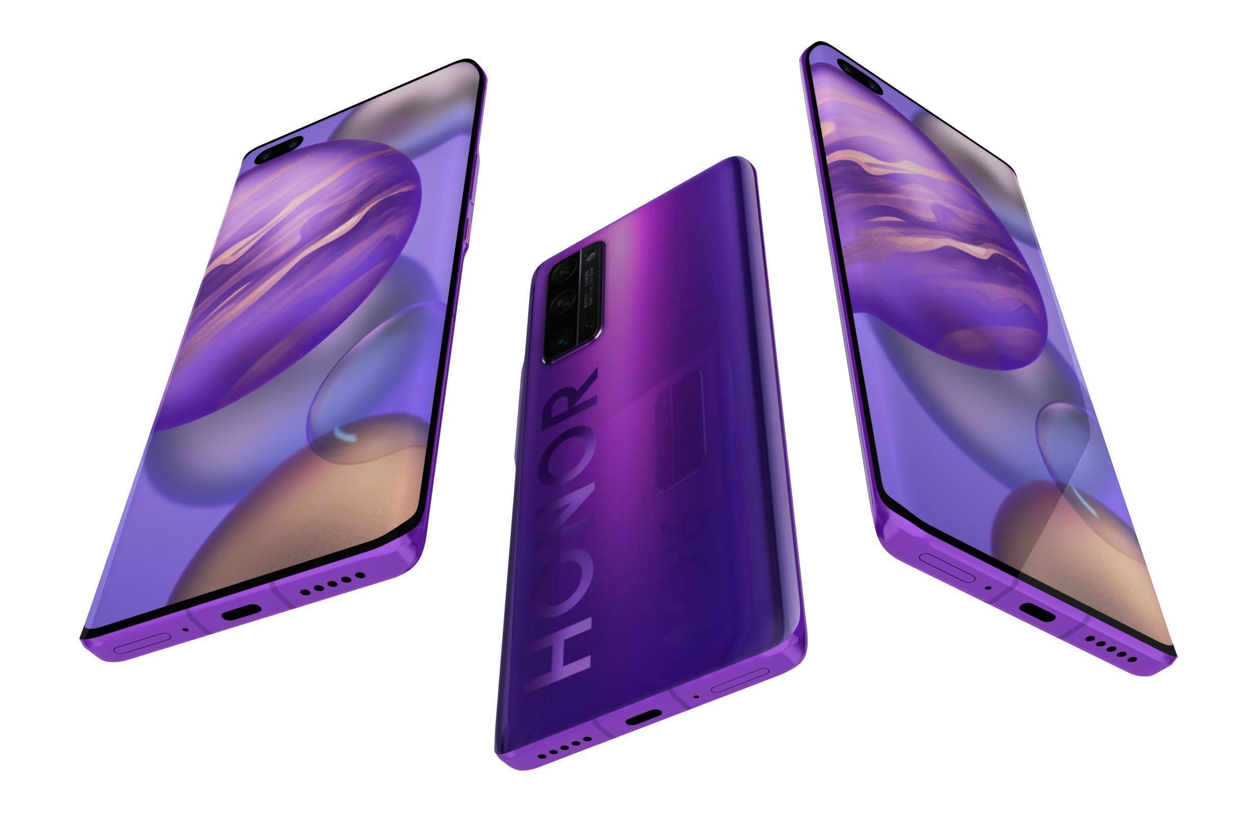 Honor 30 Plus All Colors 3D model_22