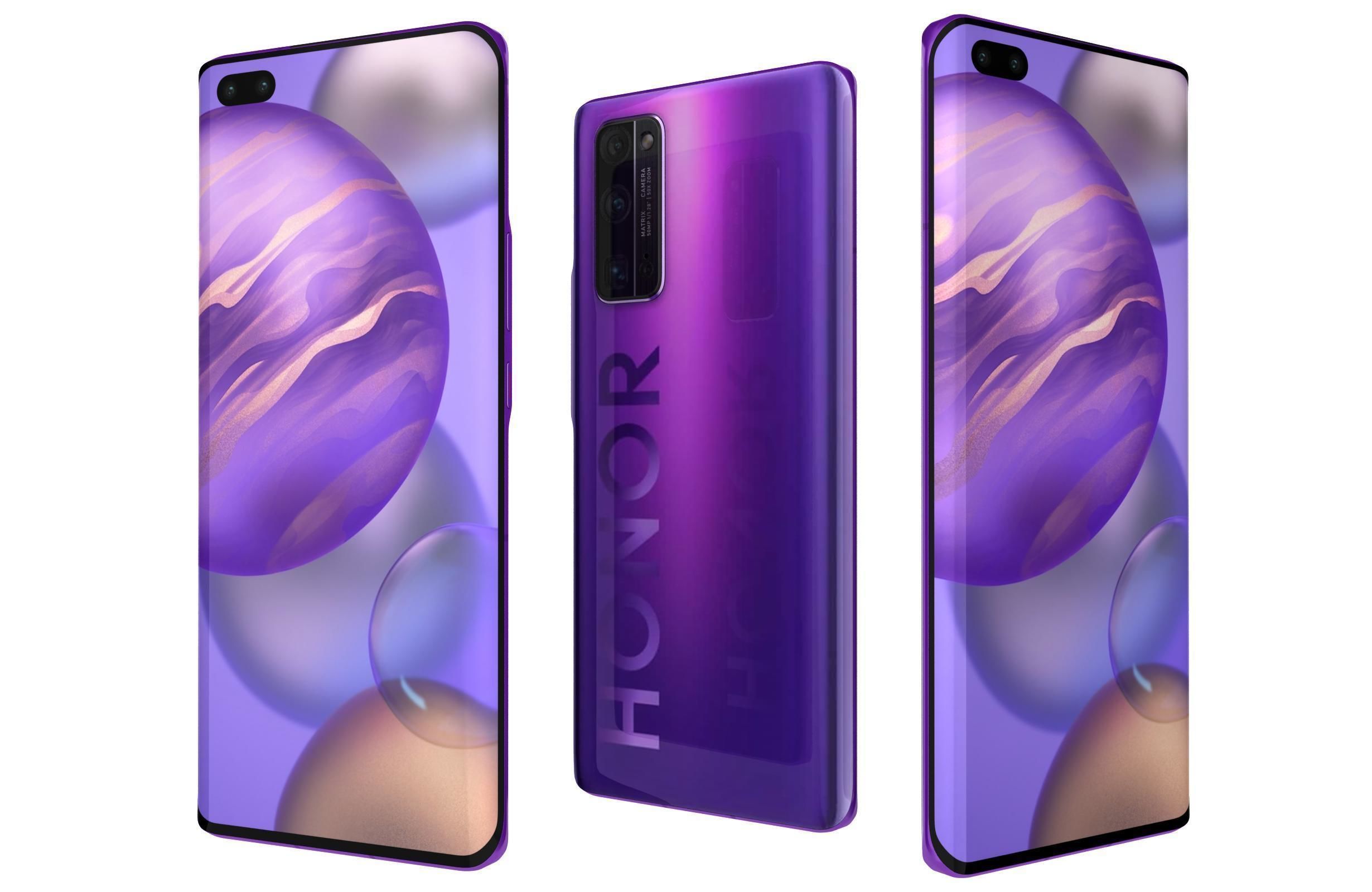 Honor 30 Plus All Colors 3D model_23