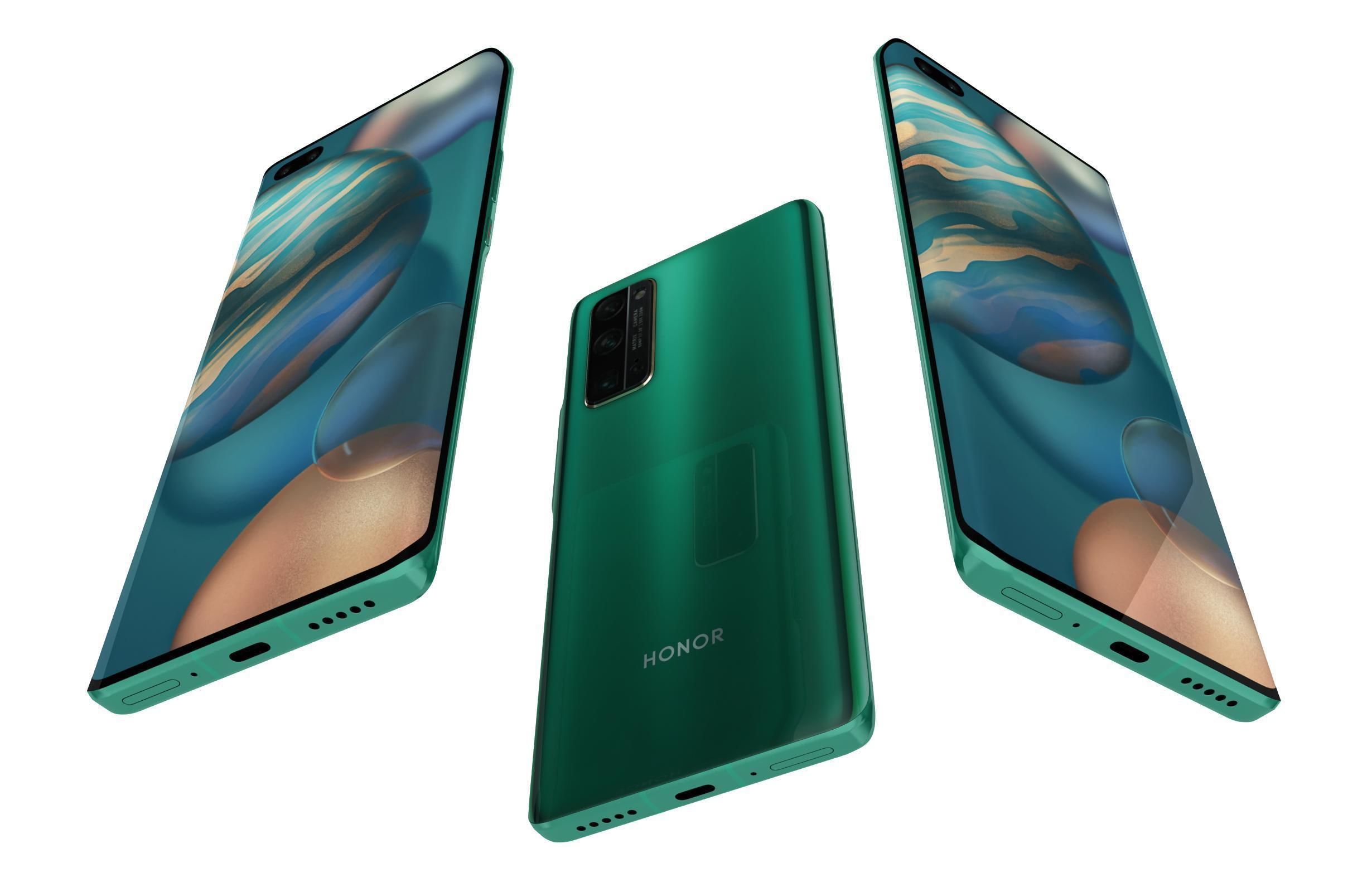 Honor 30 Plus All Colors 3D model_7