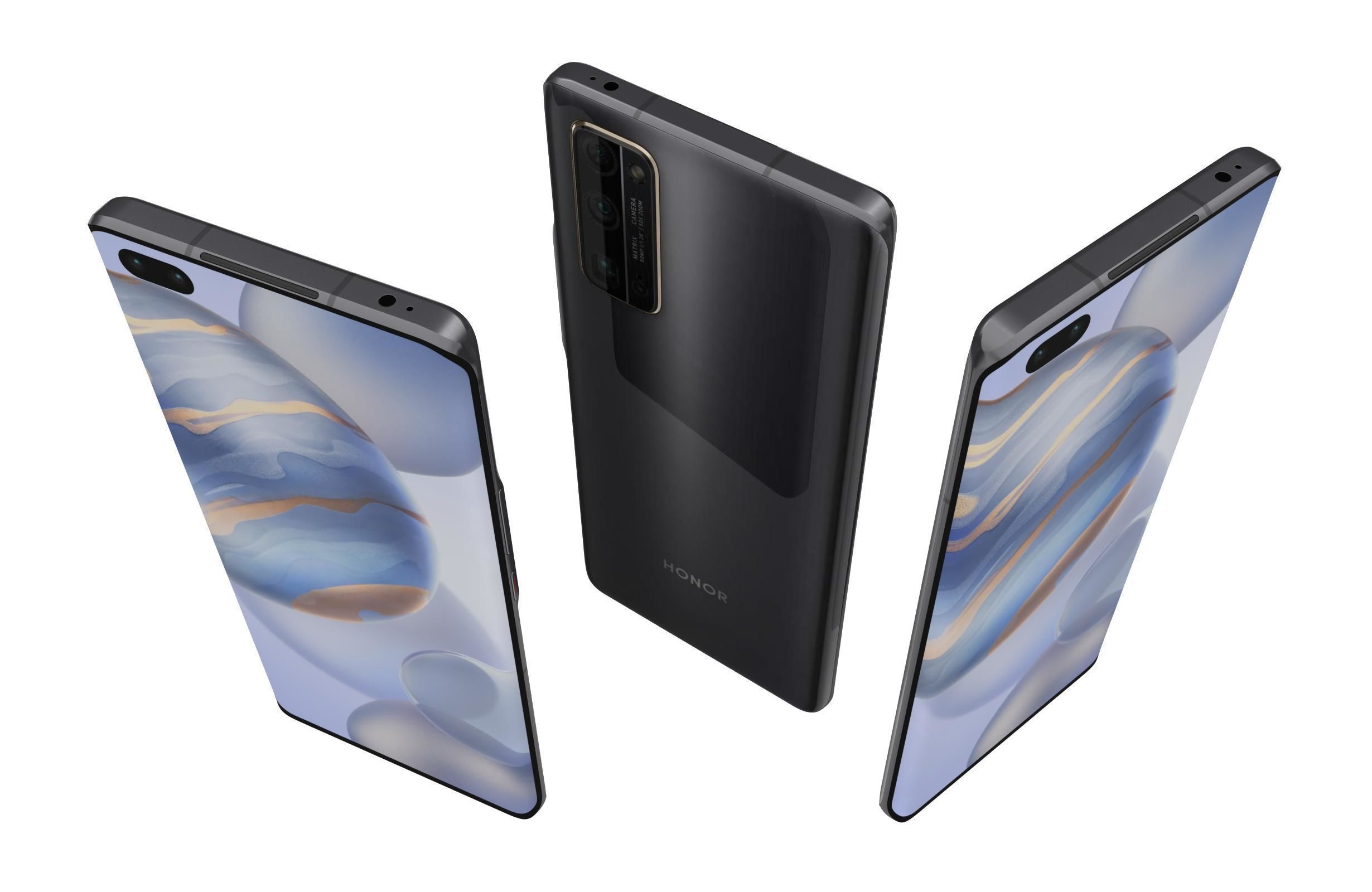 Honor 30 Plus All Colors 3D model_6