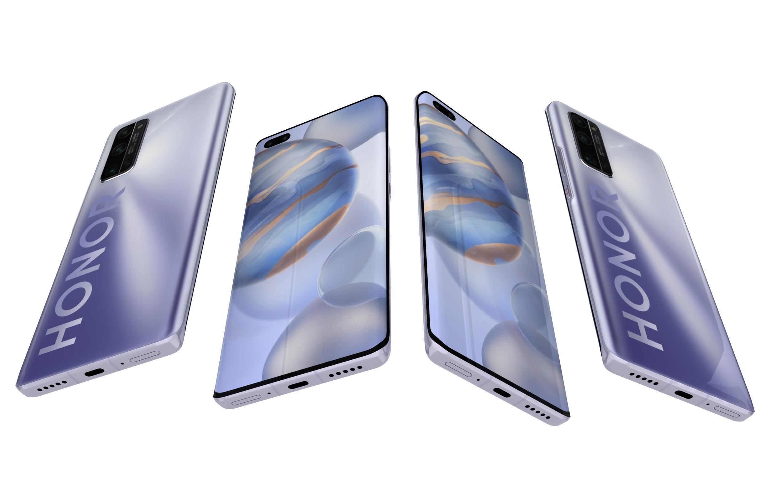 Honor 30 Plus All Colors 3D model_25