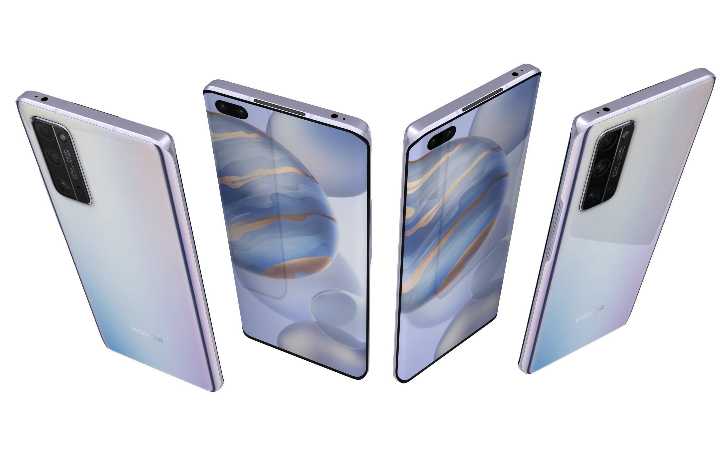 Honor 30 Plus All Colors 3D model_14