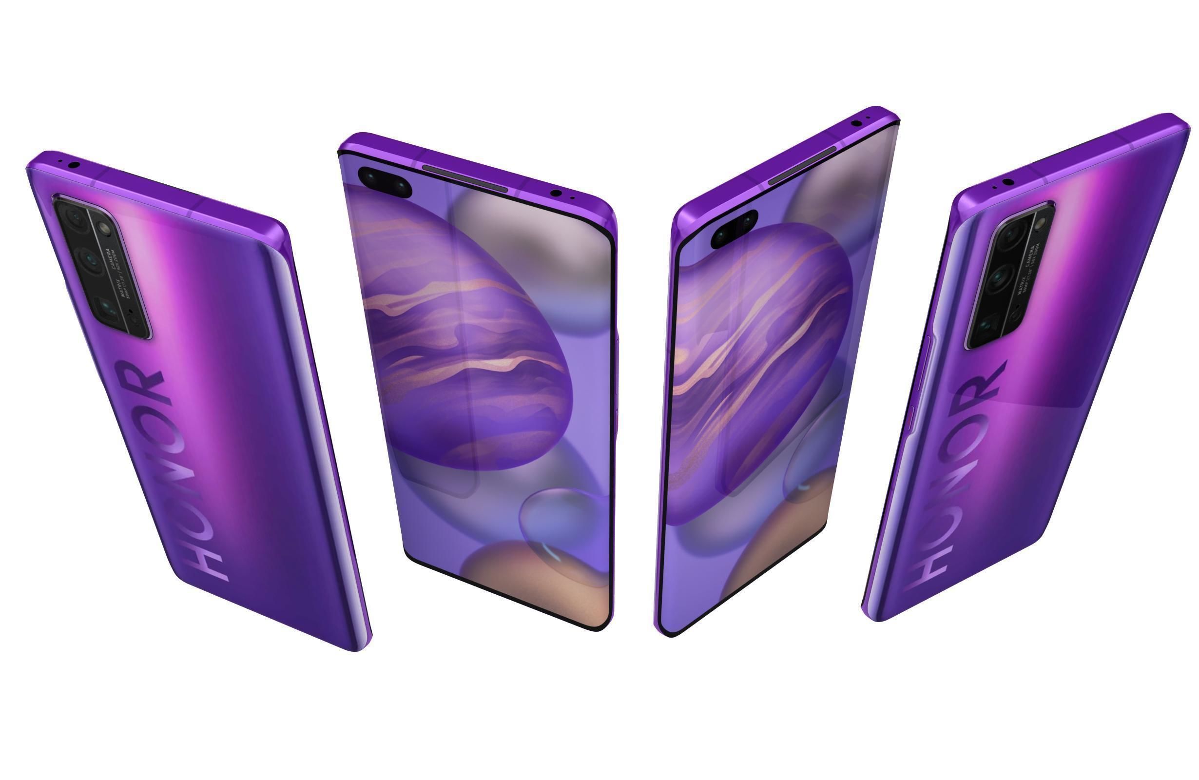 Honor 30 Plus All Colors 3D model_20