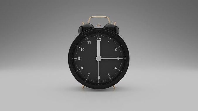 Alarm Clock Low-poly 3D model