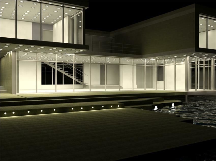 It is a small hotel and it can be used as a villa Low-poly 3D model_1