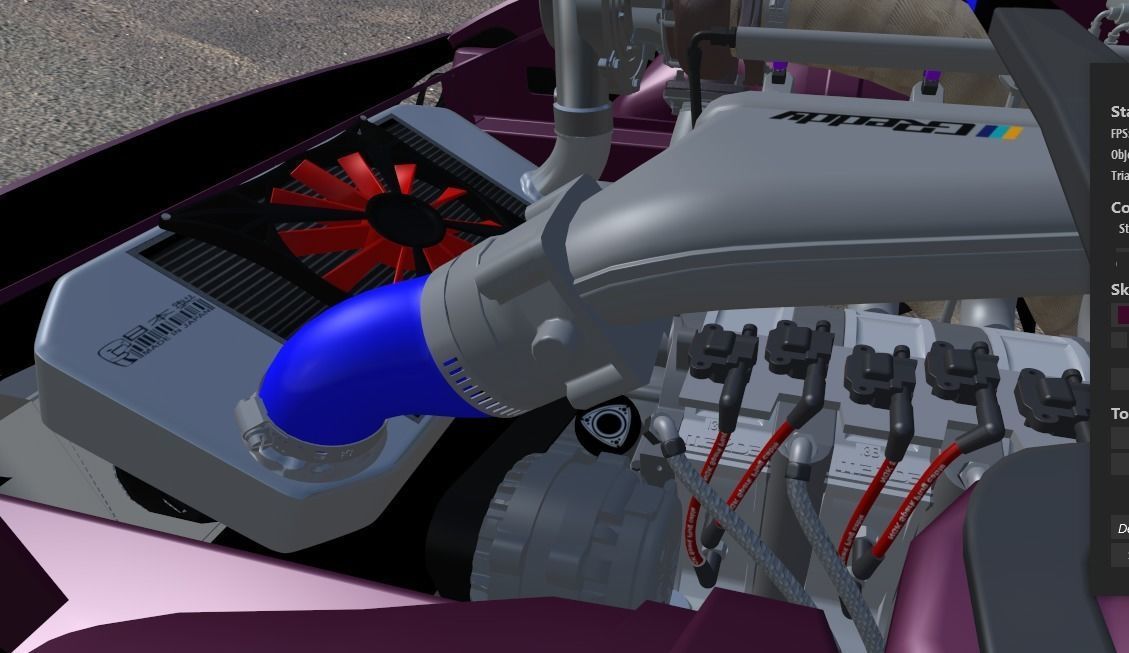 rotary 4 rotor engine 3D model_11