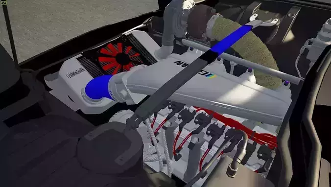 rotary 4 rotor engine 3D model