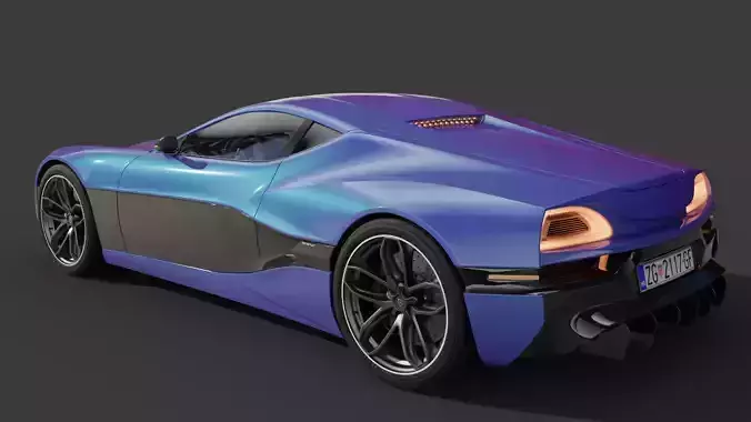 Rimac Concept One 3D Model