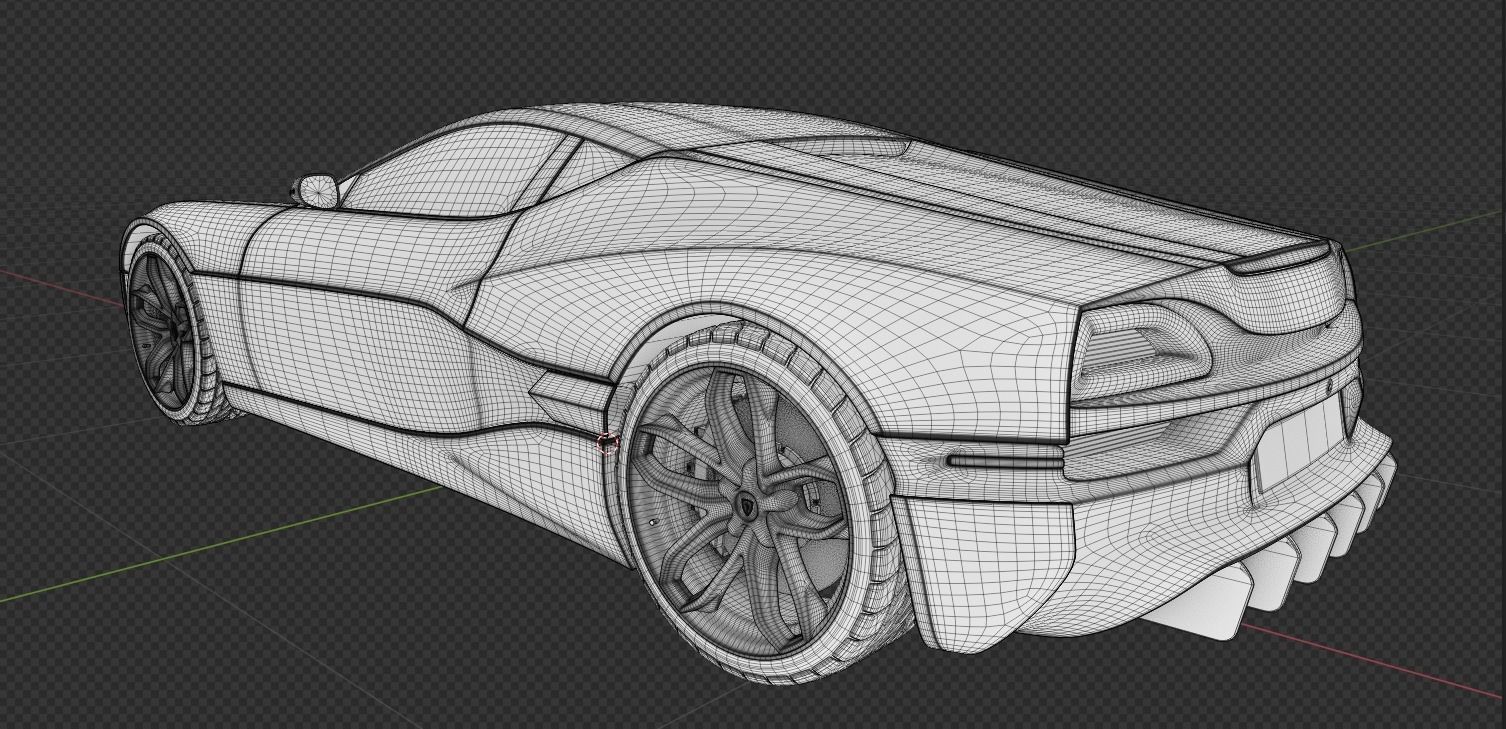 Rimac Concept One 3D Model 3D model_12