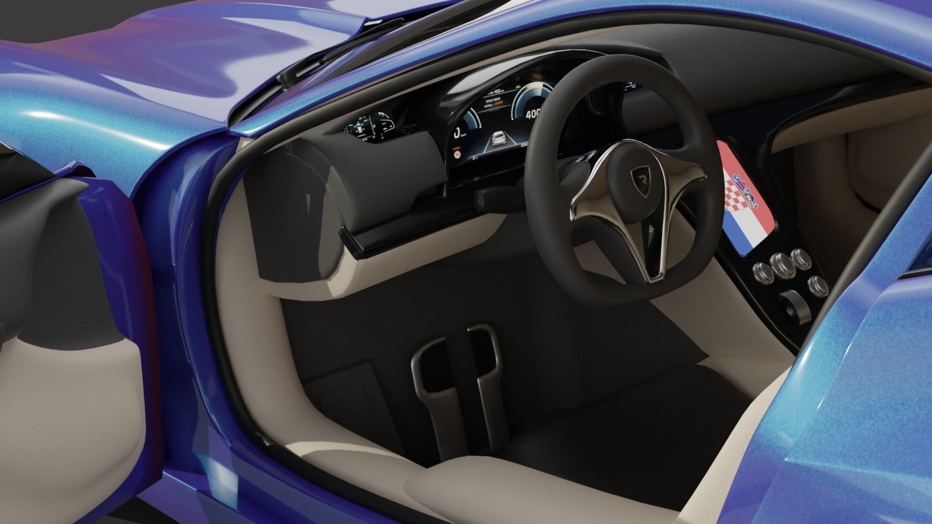 Rimac Concept One 3D Model 3D model_3