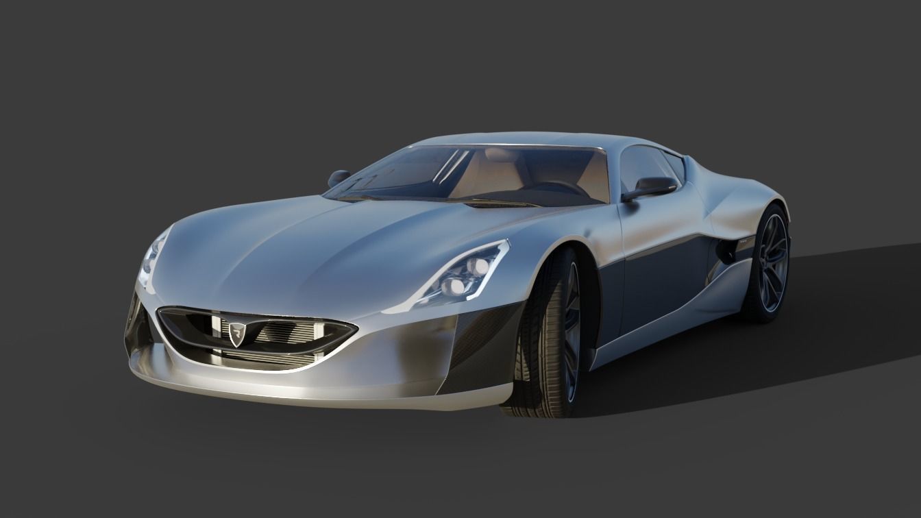 Rimac Concept One 3D Model 3D model_6
