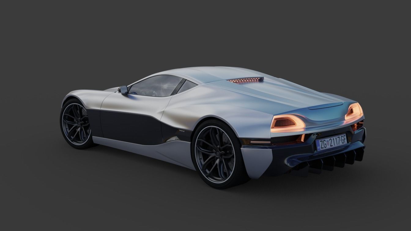 Rimac Concept One 3D Model 3D model_5
