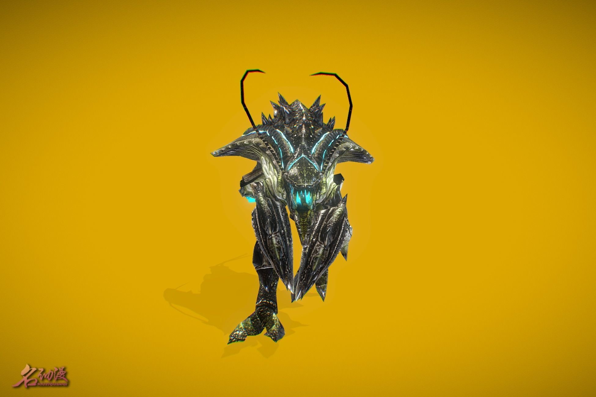 Aliens Mantis Low-poly 3D model_1