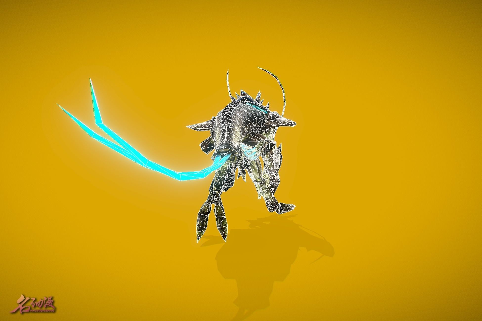 Aliens Mantis Low-poly 3D model_6