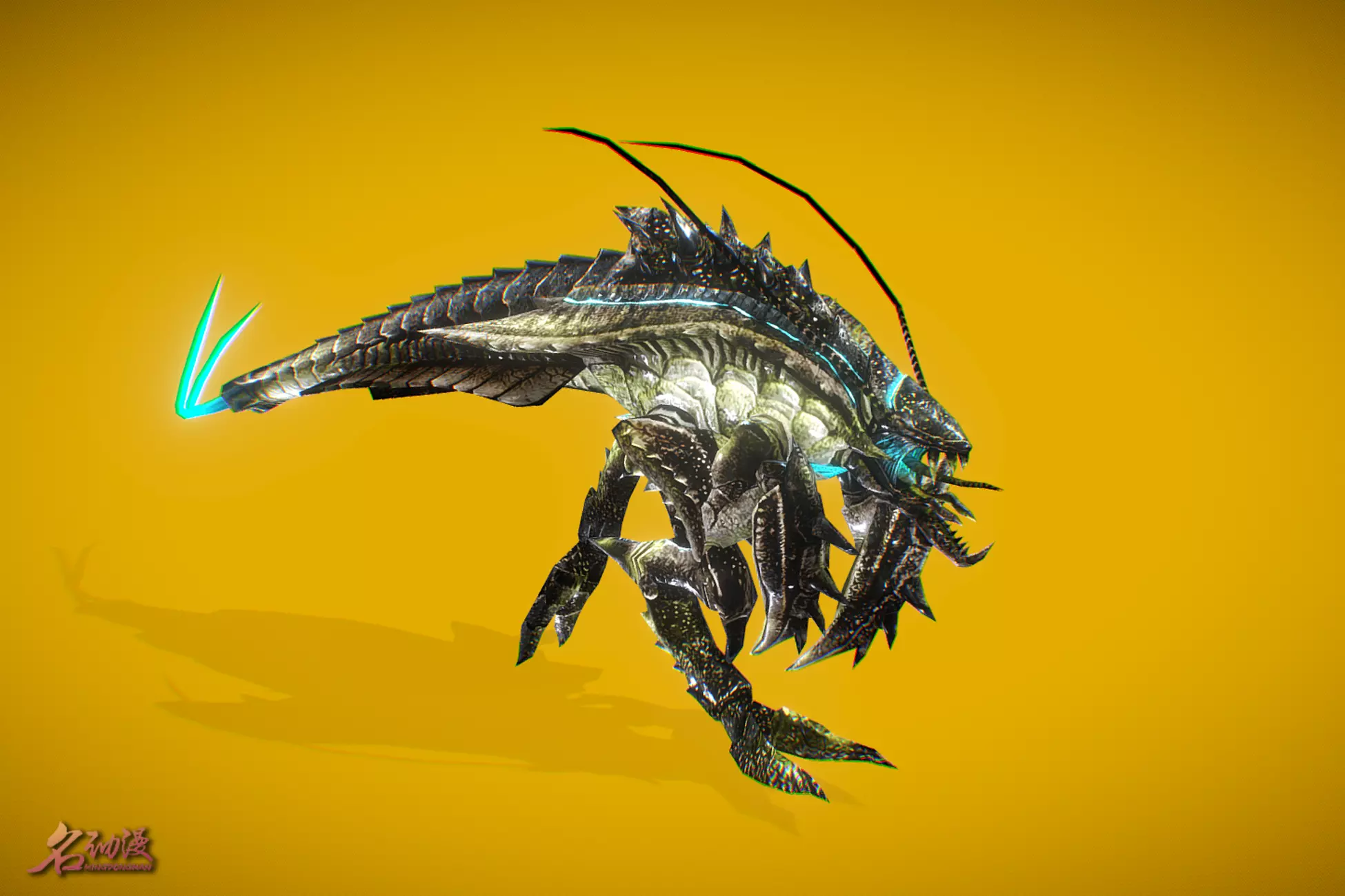 Aliens Mantis Low-poly 3D model_0