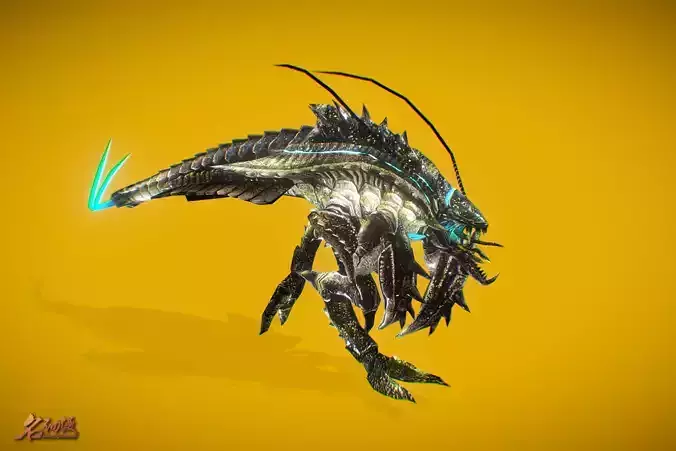 Aliens Mantis Low-poly 3D model