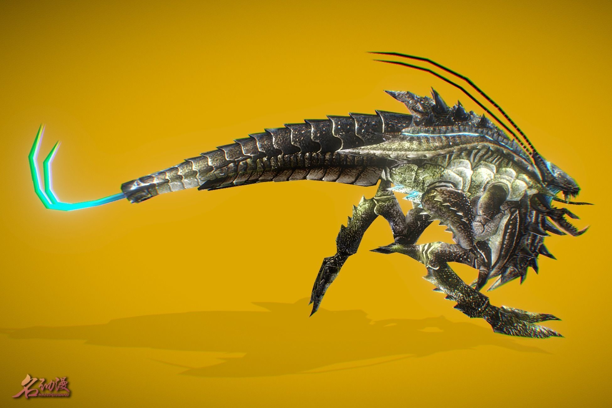 Aliens Mantis Low-poly 3D model_3