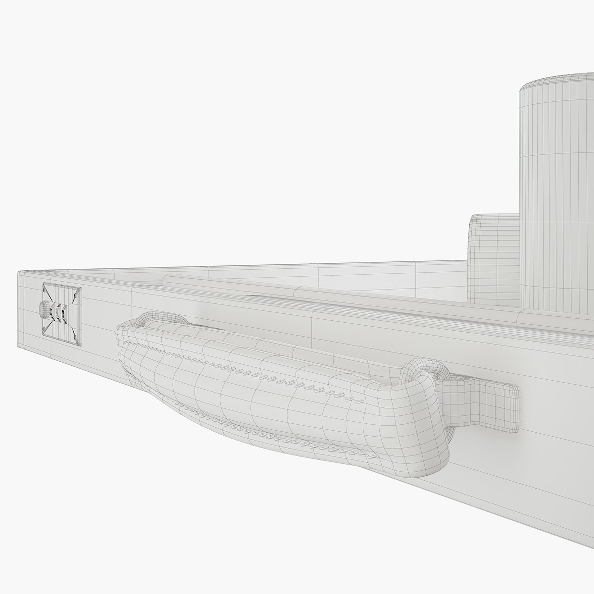 backgammon Masque de Femme 3D model_9