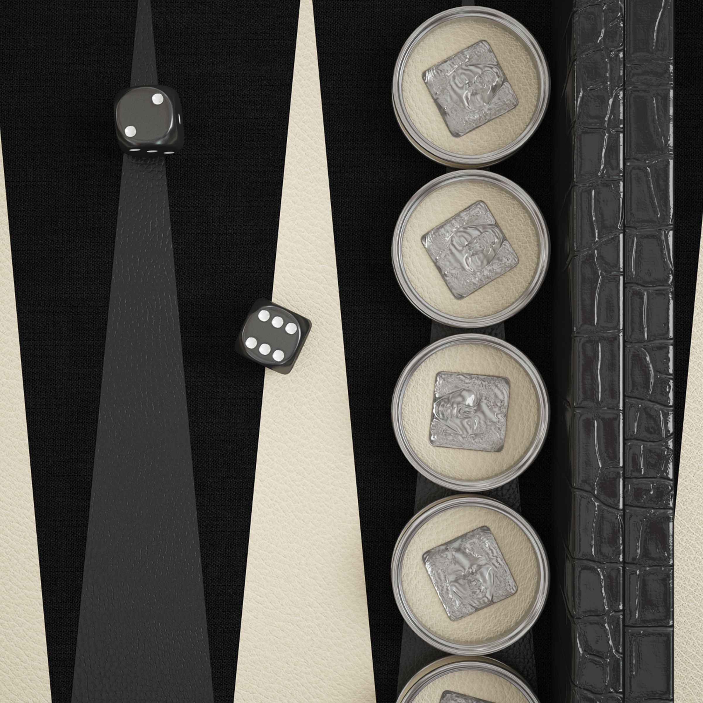 backgammon Masque de Femme 3D model_7