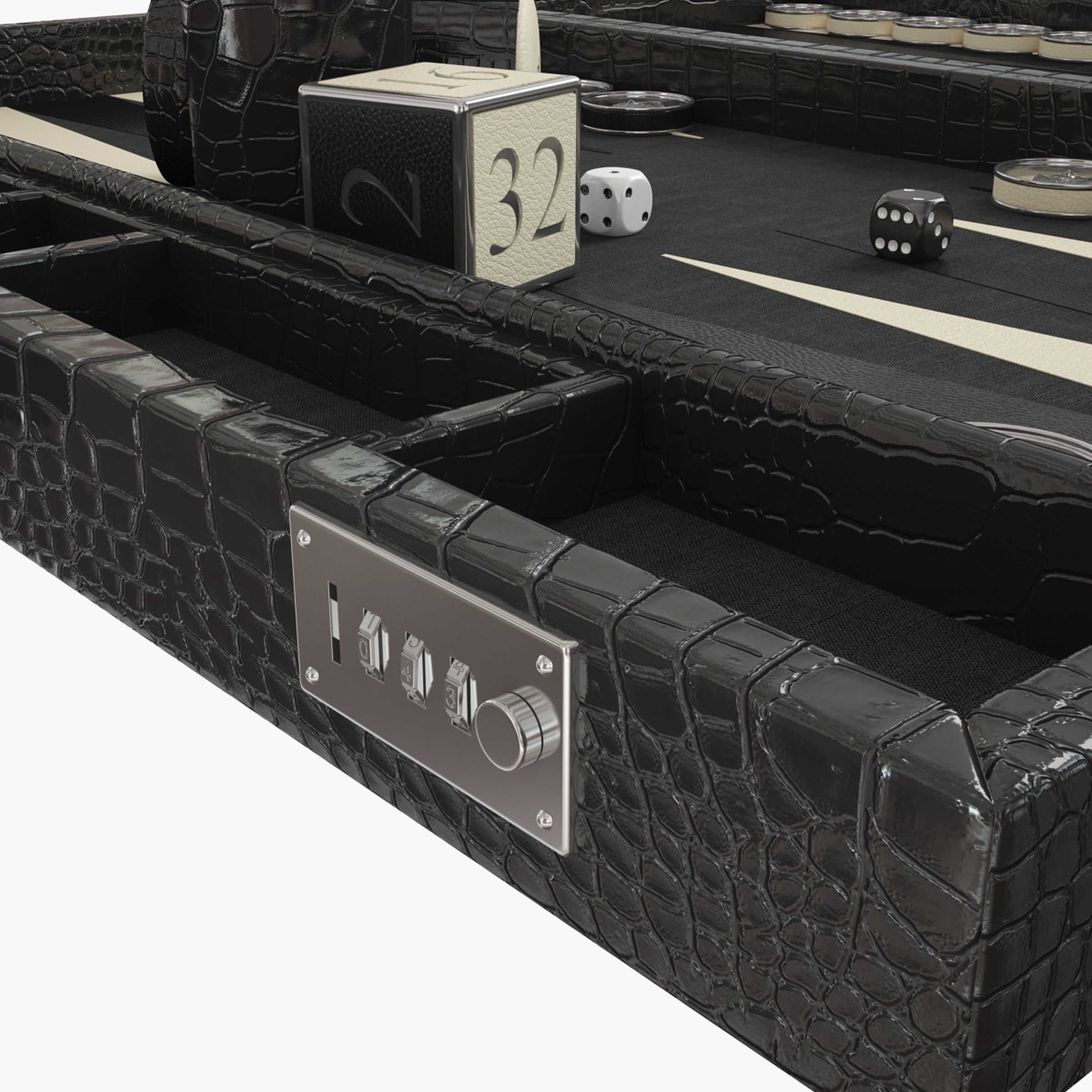 backgammon Masque de Femme 3D model_6