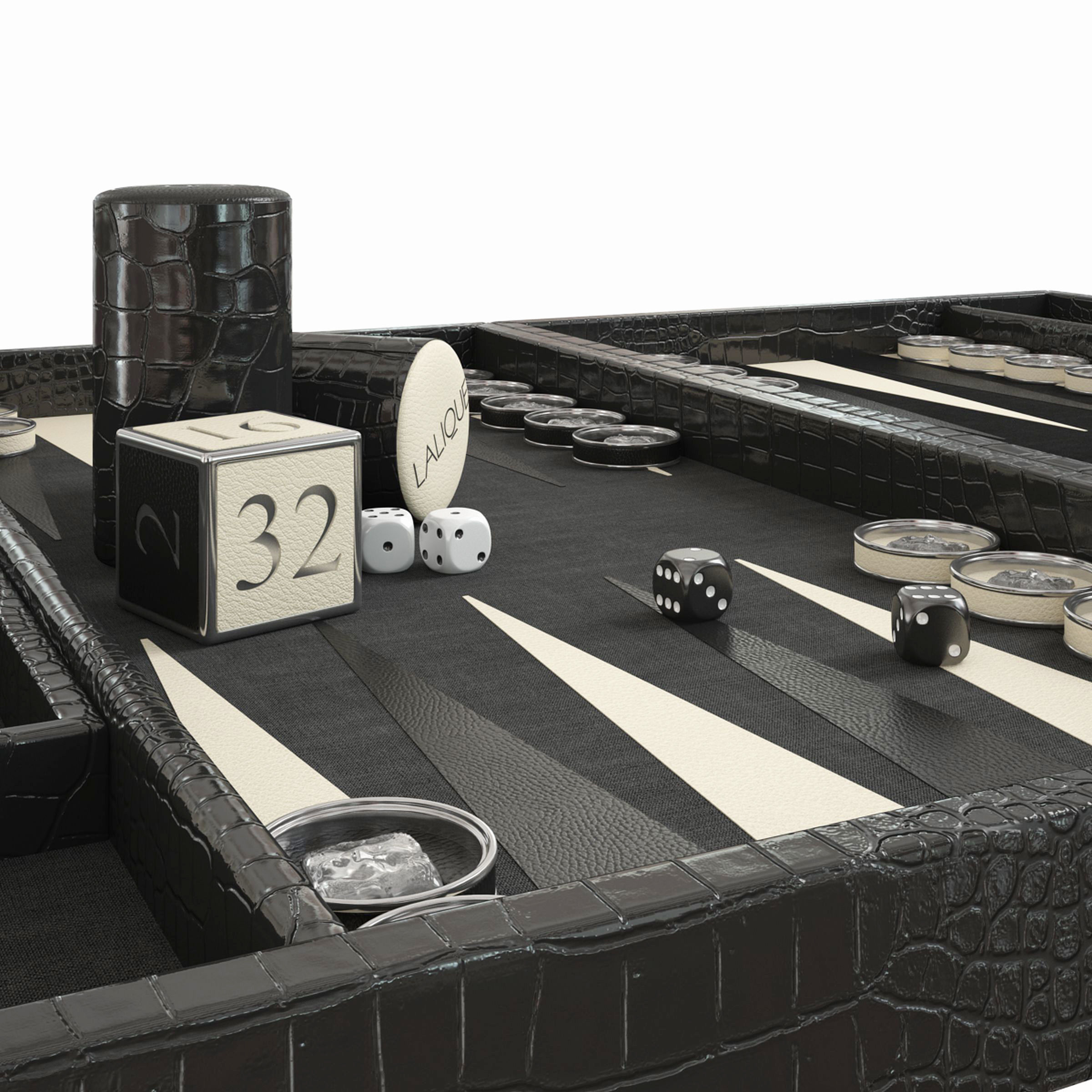 backgammon Masque de Femme 3D model_2