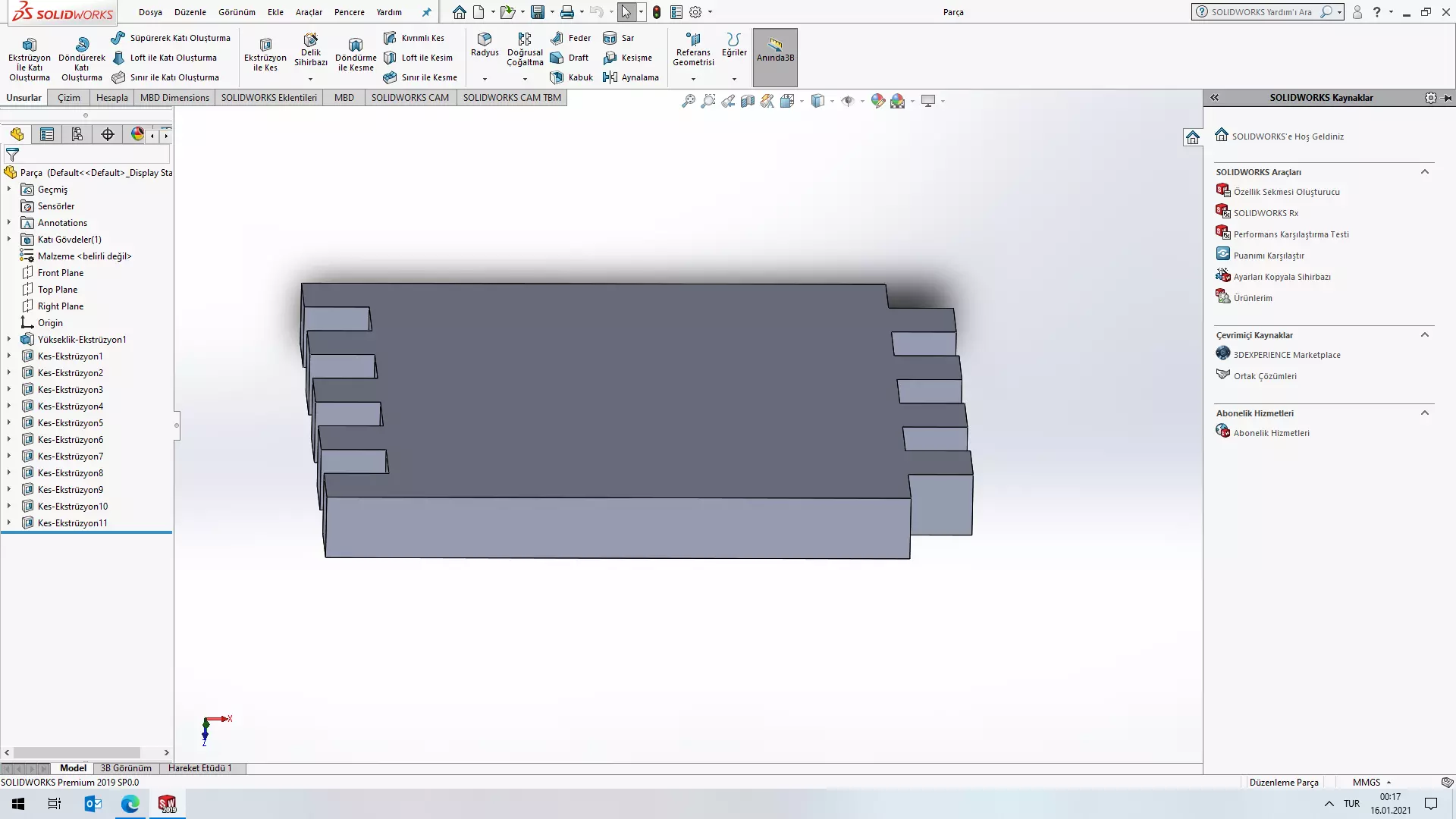 Bridge part Free 3D model