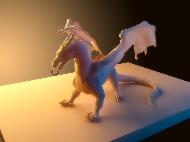 Dragon Wings of Fire Nightwing Tribe 3D print model