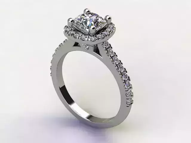 10003 engagement ring with halo setting