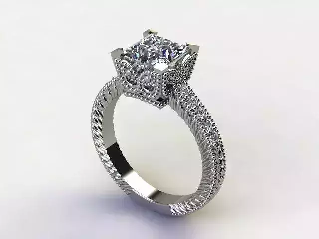 10009 person engagement ring gold