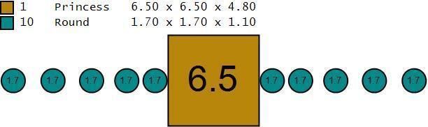 10010 princess cut engagement ring 3D print model_6