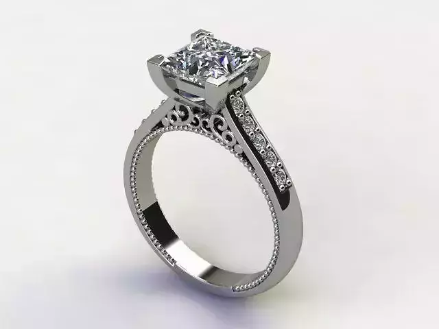 10010 princess cut engagement ring