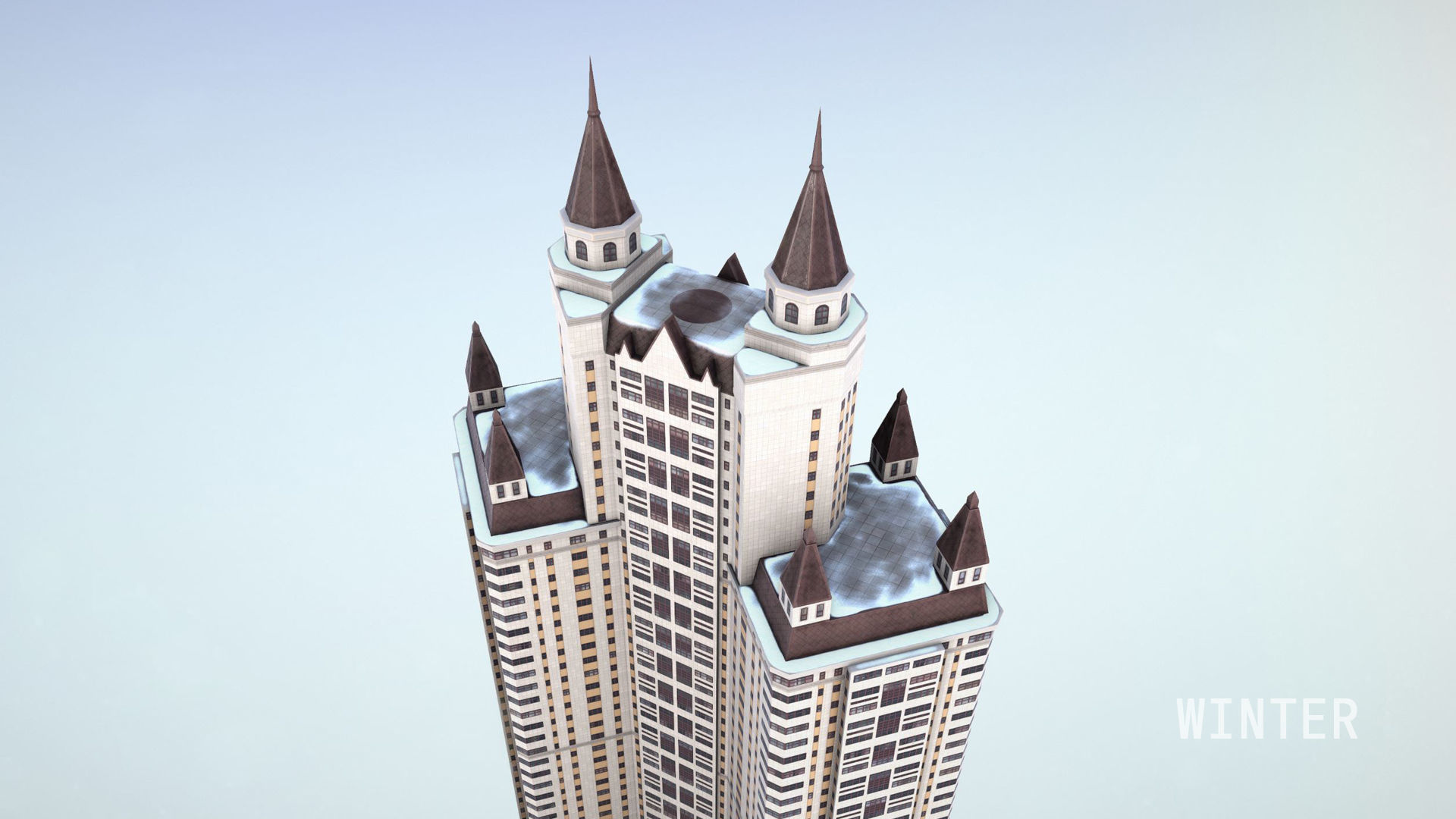 MSK Building 55 Low-poly 3D model_19