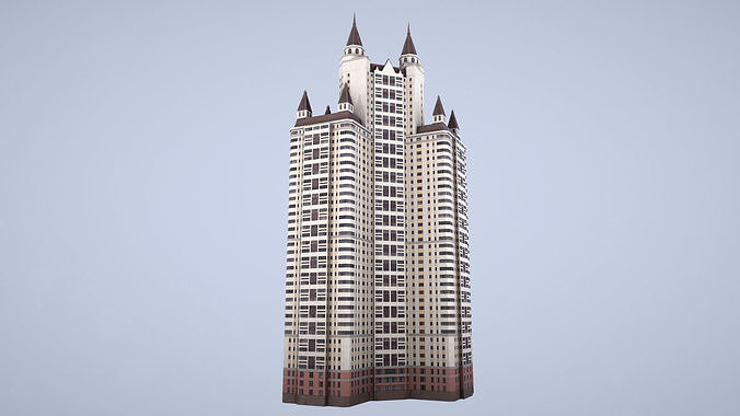 MSK Building 55 Low-poly 3D model