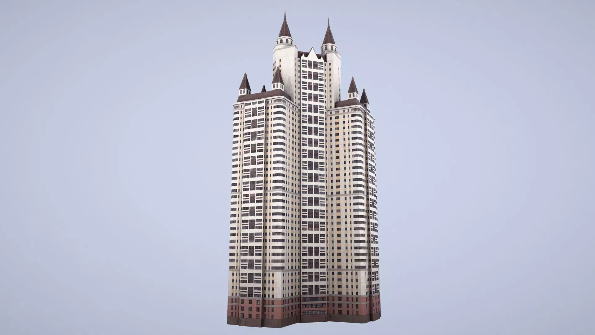 MSK Building 55 Low-poly 3D model_0