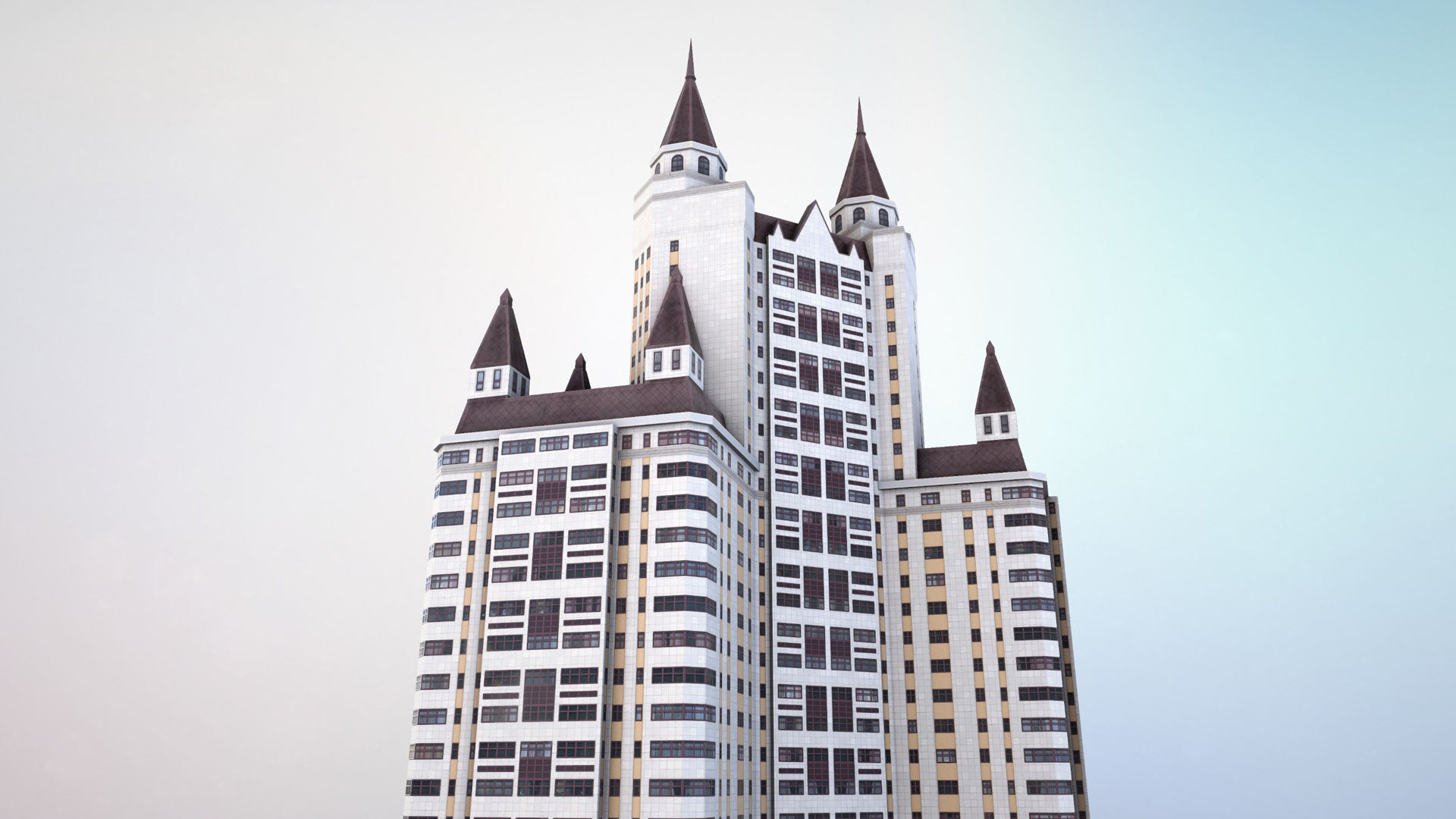MSK Building 55 Low-poly 3D model_15