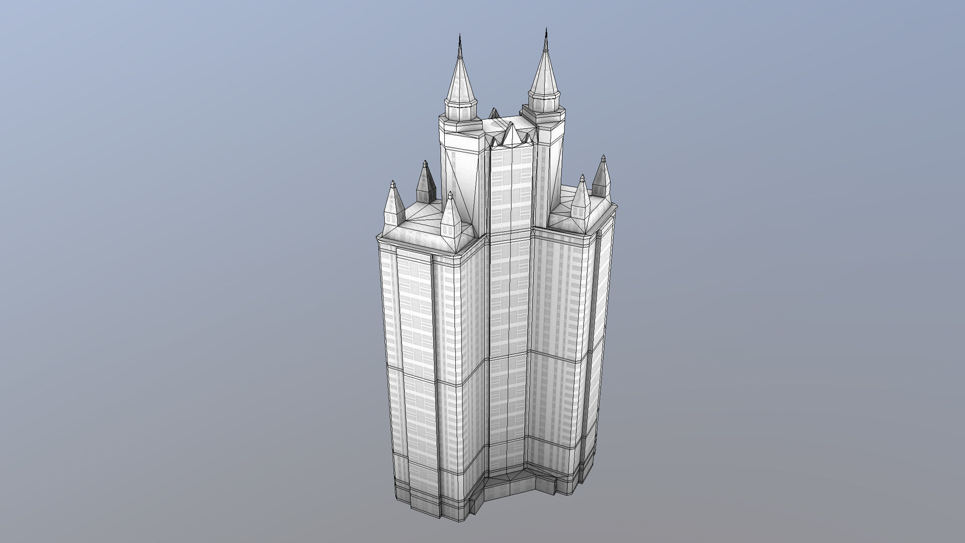 MSK Building 55 Low-poly 3D model_24